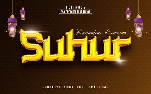 PSD Kareem Suhur Text Style Effect