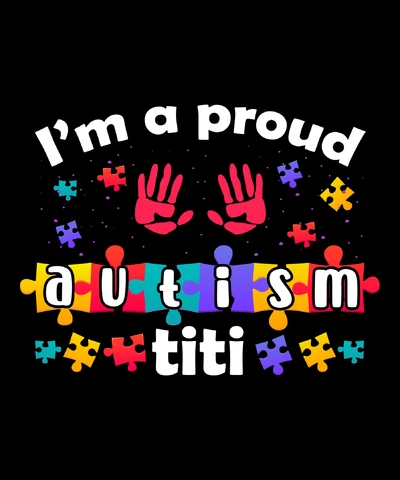PNG,AI,EPS I'm A Proud Autism Titi