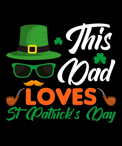 PNG,AI,EPS This Dad Loves Saint Patrick's Day
