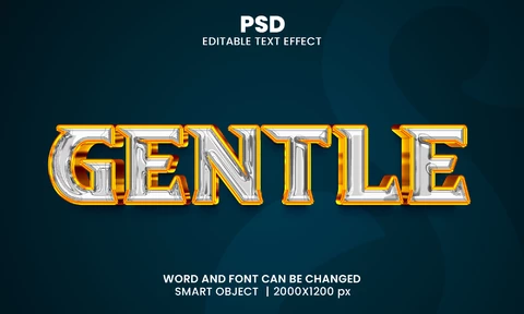 PSD Sanfter 3d-Text-Effekt