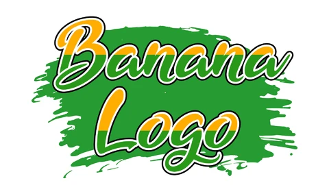 AI,EPS Banana Text Effect