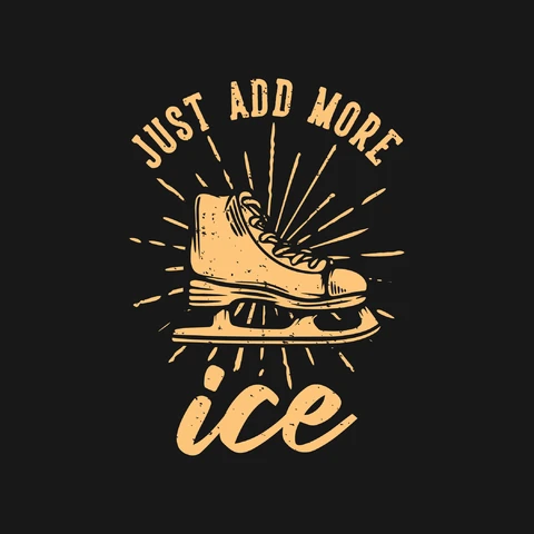EPS,JPG Vintage Retro Ice Skating Design