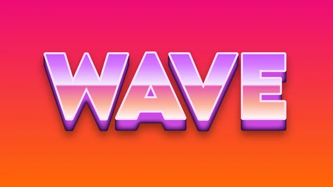AI,EPS Efeito de texto retrô Synthwave