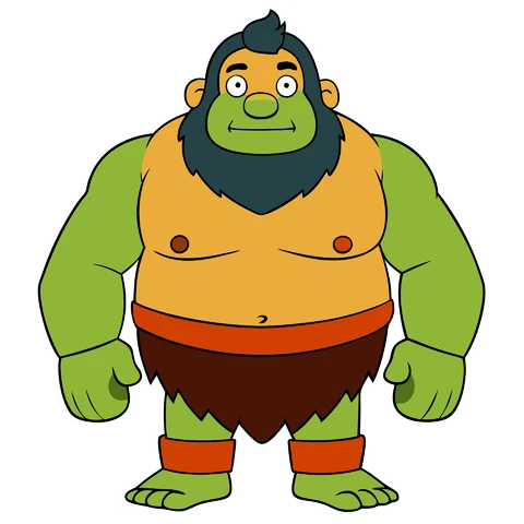 AI,JPG Cartoon Character Design with Bold Features