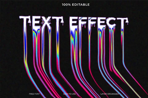 PSD Efeito de texto estilo de fonte efeito de texto