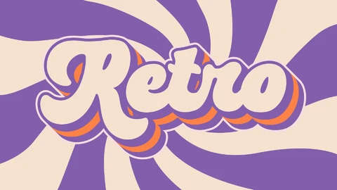 EPS,AI Efecto de texto retro
