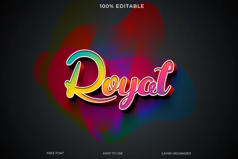 PSD Royal Text Style Effect