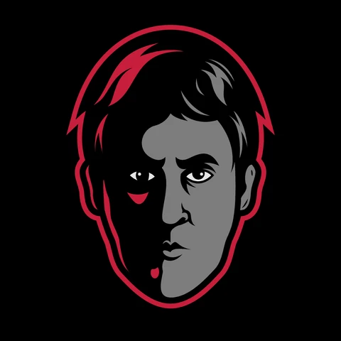 EPS,JPG Vector Portrait with Dual Color Scheme