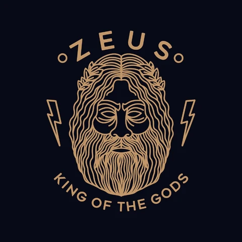 EPS,JPG Vintage Illustrative Zeus Emblem
