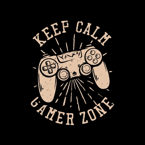 EPS,JPG Vintage Gamer Zone Illustration