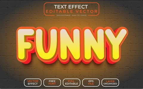 AI,EPS Funny Text Effect