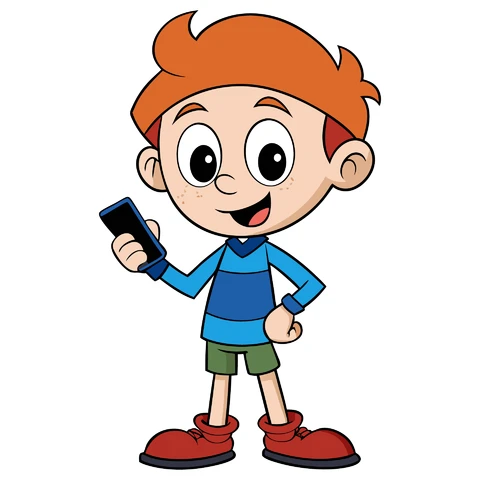 AI,JPG Playful Cartoon Character Illustration