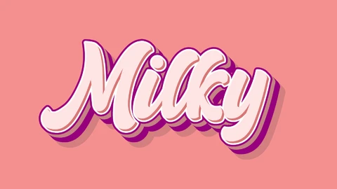 AI,EPS Efecto de texto retro lechoso