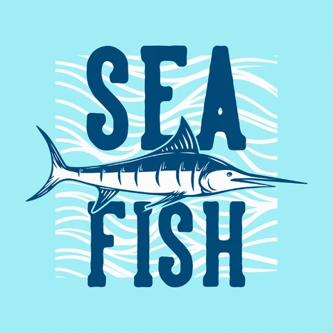 EPS,JPG Nautical Theme Illustration with Typography
