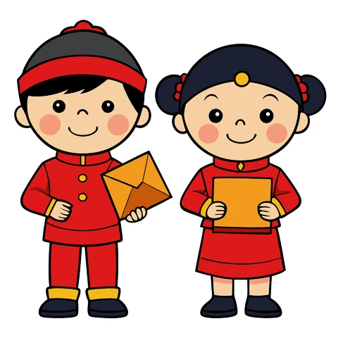AI,JPG Chinese New Year Cartoon Characters
