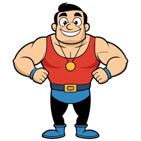 AI,JPG Cartoon Character Illustration