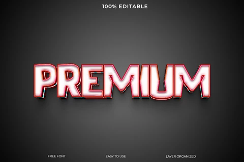PSD Premium 3D Font Style Text Effect