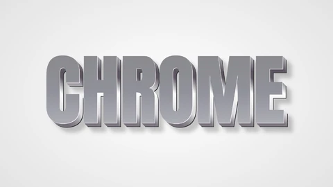AI,EPS Efecto de texto cromado