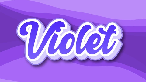 EPS,AI Style de texte violet