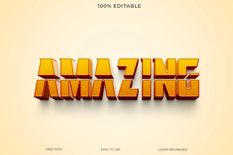 PSD Amazing Text Style Effect