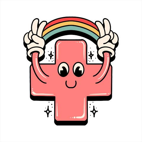 EPS,AI,JPG Mantente positivo con un arco iris