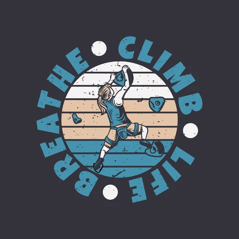 EPS,JPG Vintage Climbing Adventure Badge Design