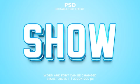 PSD Mostrar efecto de texto