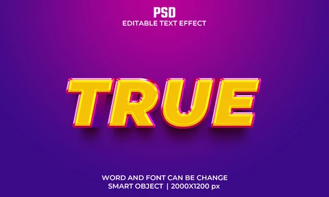 PSD True Text Effect