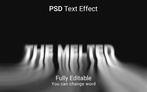 PSD The Melted Font Style Effect