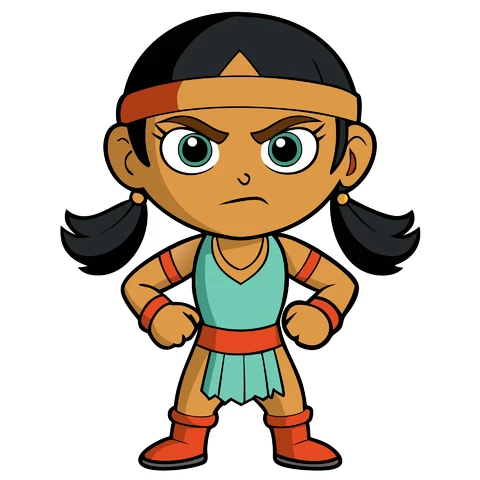 AI,JPG Cartoon Character Illustration