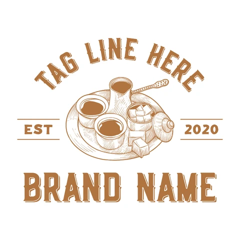 EPS,JPG Vintage Coffee Shop Logo Design