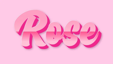 EPS,AI Shiny Pink 3D Text Effect