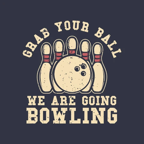 EPS,JPG Vintage Bowling Club T-Shirt Design