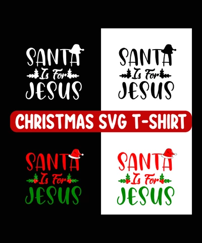 PNG,AI,EPS Le Père Noël est pour Jésus