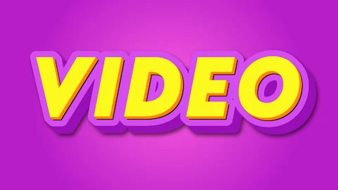 EPS,AI Effet de texte vidéo saturé