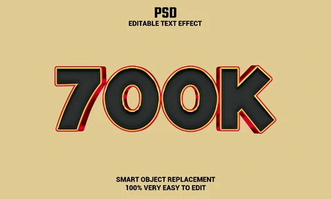 PSD 700k teksteffect