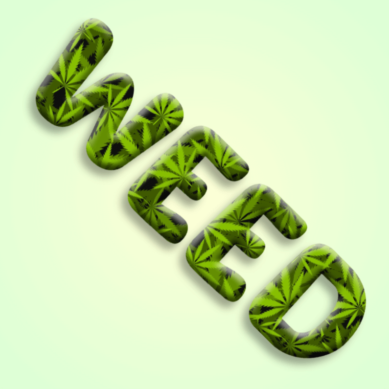Editable Weed Font lettering Text Effect Generator TextStudio