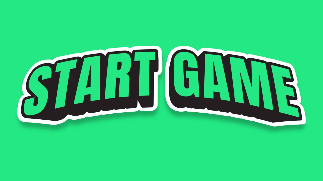 Arcade Start Game Arc Text Effect