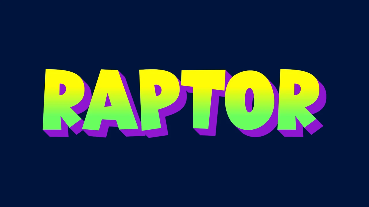 Efeito de texto em gradiente Toon pop