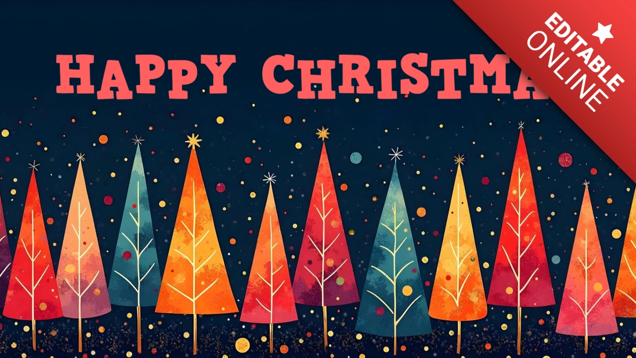 Plantilla de diseño de texto de feliz navidad