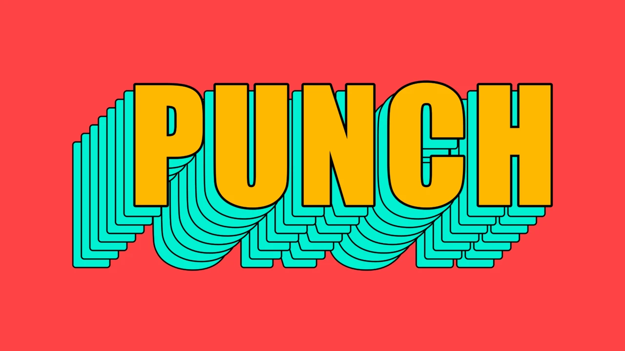 Retro Layered Text Generator