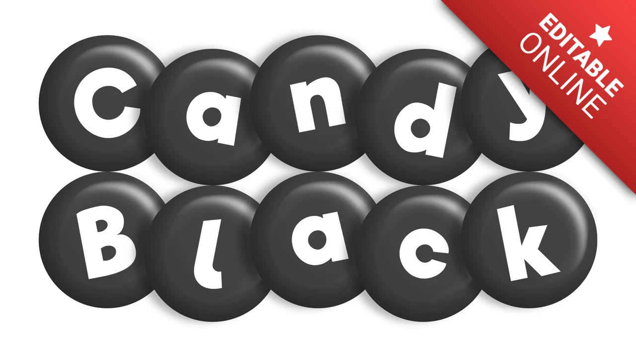 Stile effetto testo su Black Candy