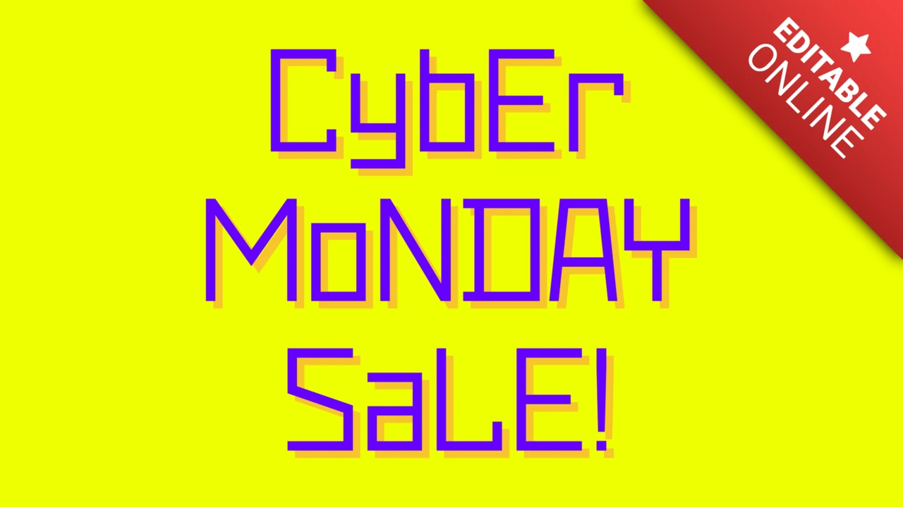 Cybermaandag-uitverkoop-teksteffect
