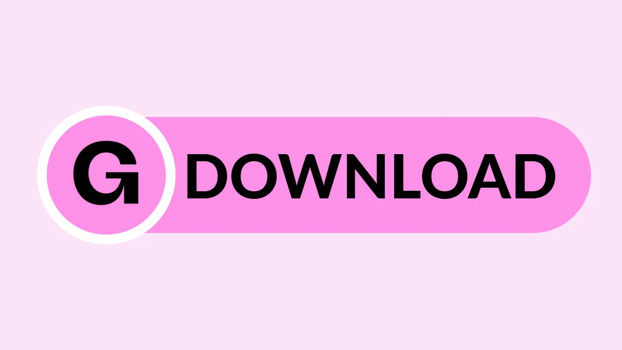Розовая округлая кнопка призыва к действию Gumroad
