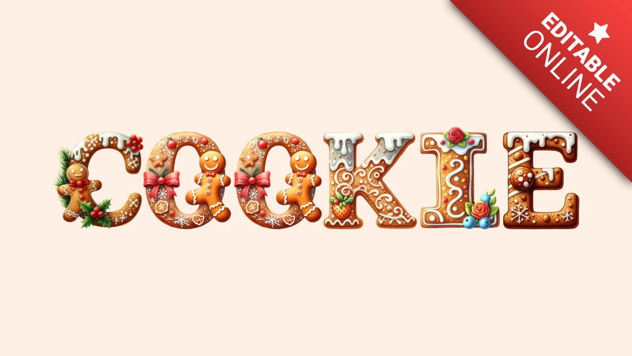 Gemberkoekje vakantielettertype