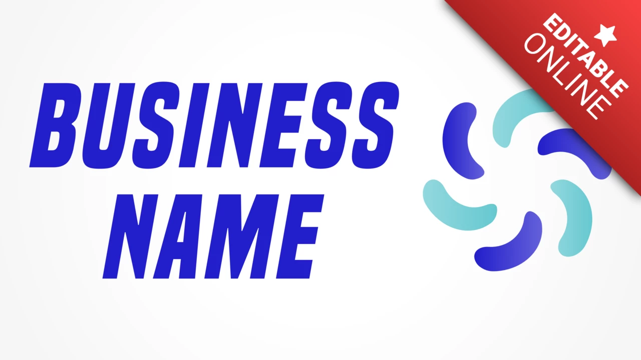 Logo d'entreprise avec icône modifiable