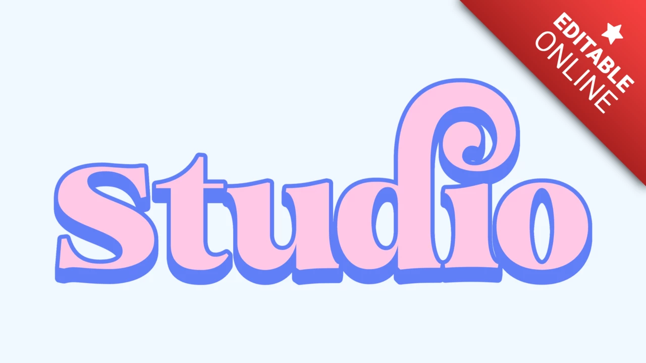 Groovy roze lettertype