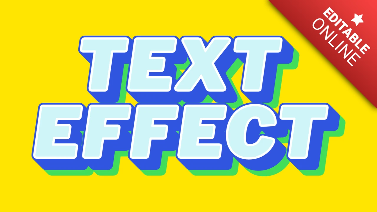 Efeito de texto 3D online