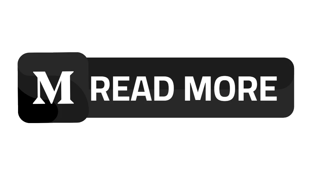 Modern Black Flat Medium Social Media Button