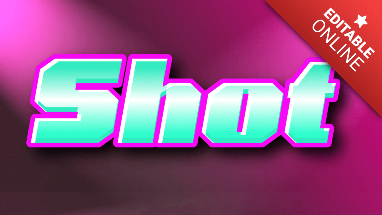 Turquoise Text Effect with Rotation Animation | Font Generator